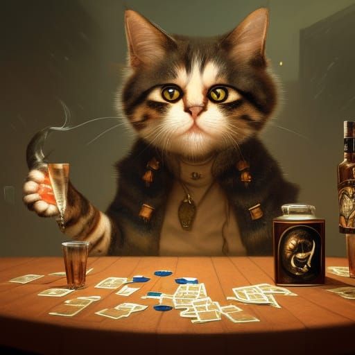 cute cat  by @deusol