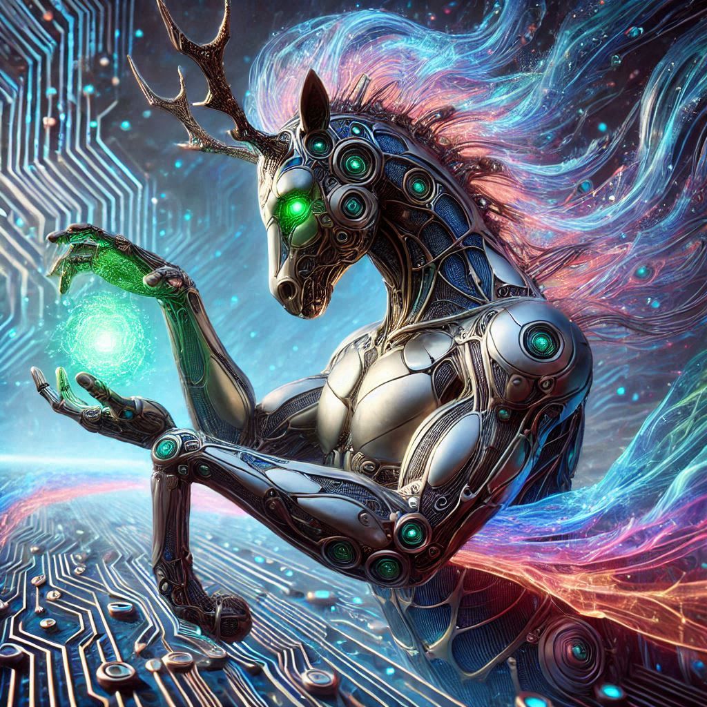 The conjuring stag stallion