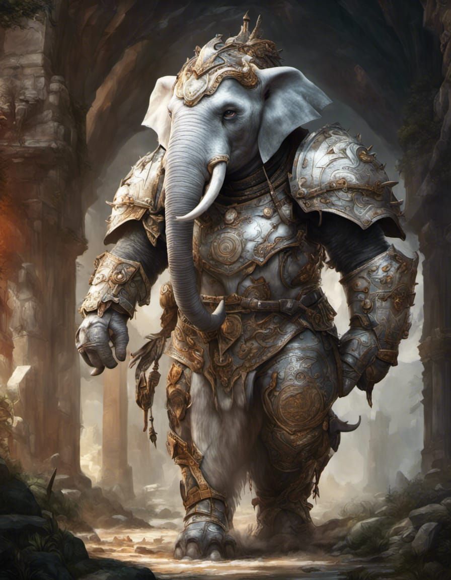 Loxodon D&d Character - Ai Generated Artwork - Nightcafe Creator