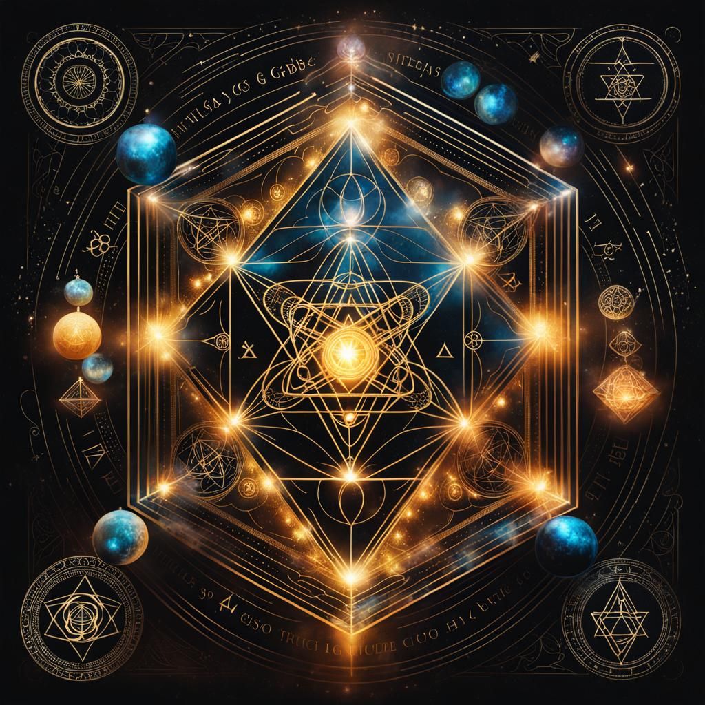 Metatrons cube - AI Generated Artwork - NightCafe Creator