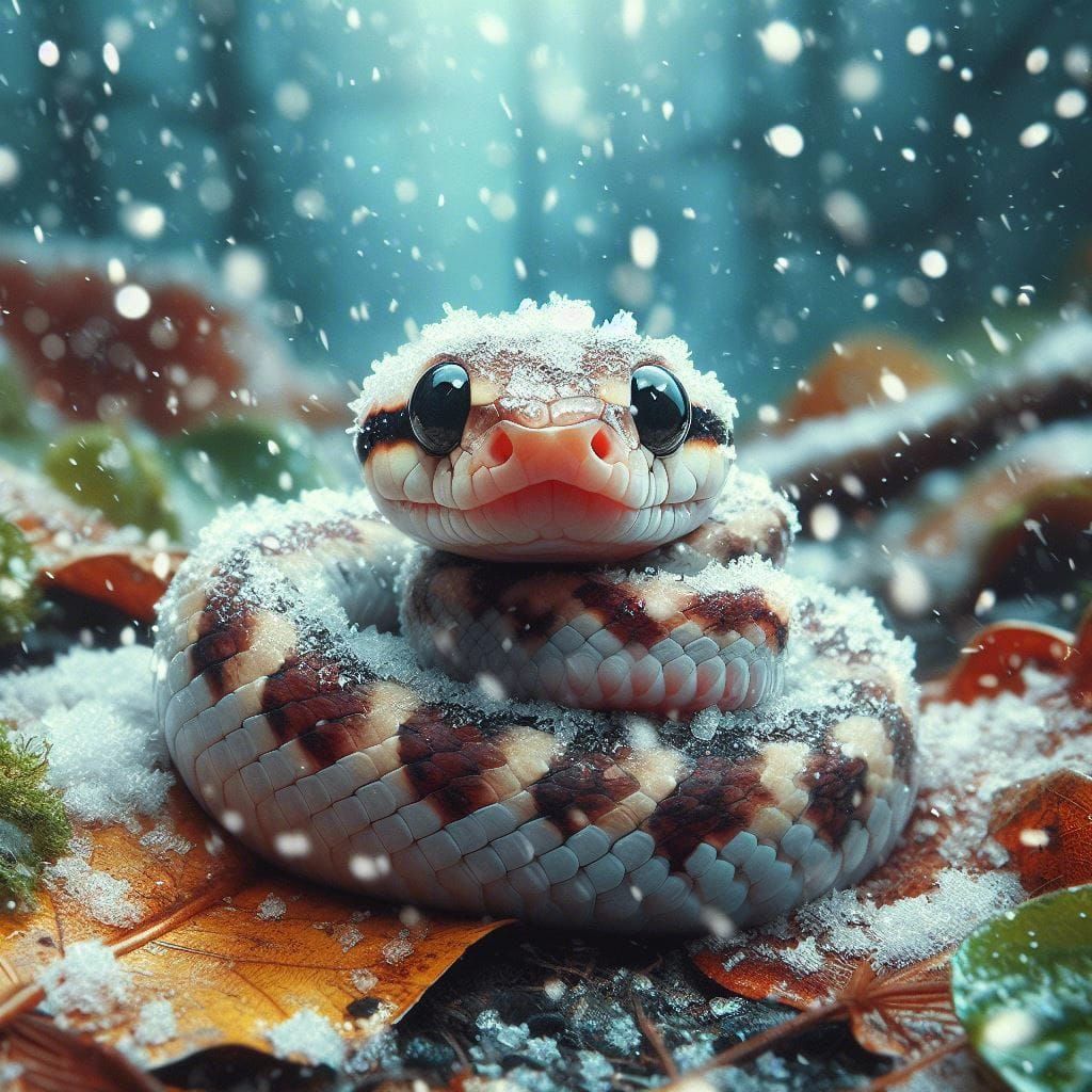 The Cutest Baby Snake Ever  by @Rosie