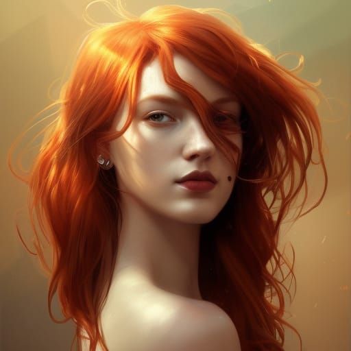 Beautiful redhead woman - AI Generated Artwork - NightCafe Creator