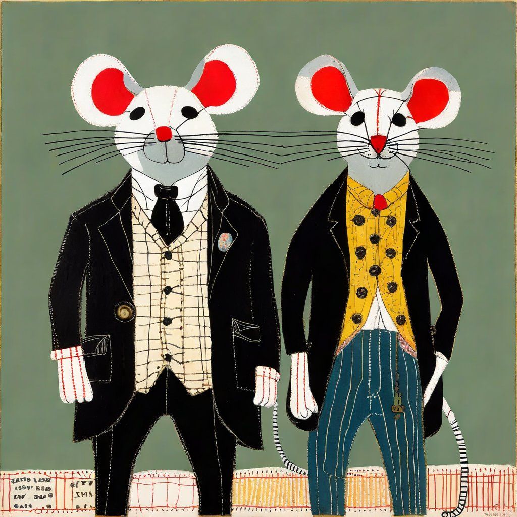 Well-dressed mice.