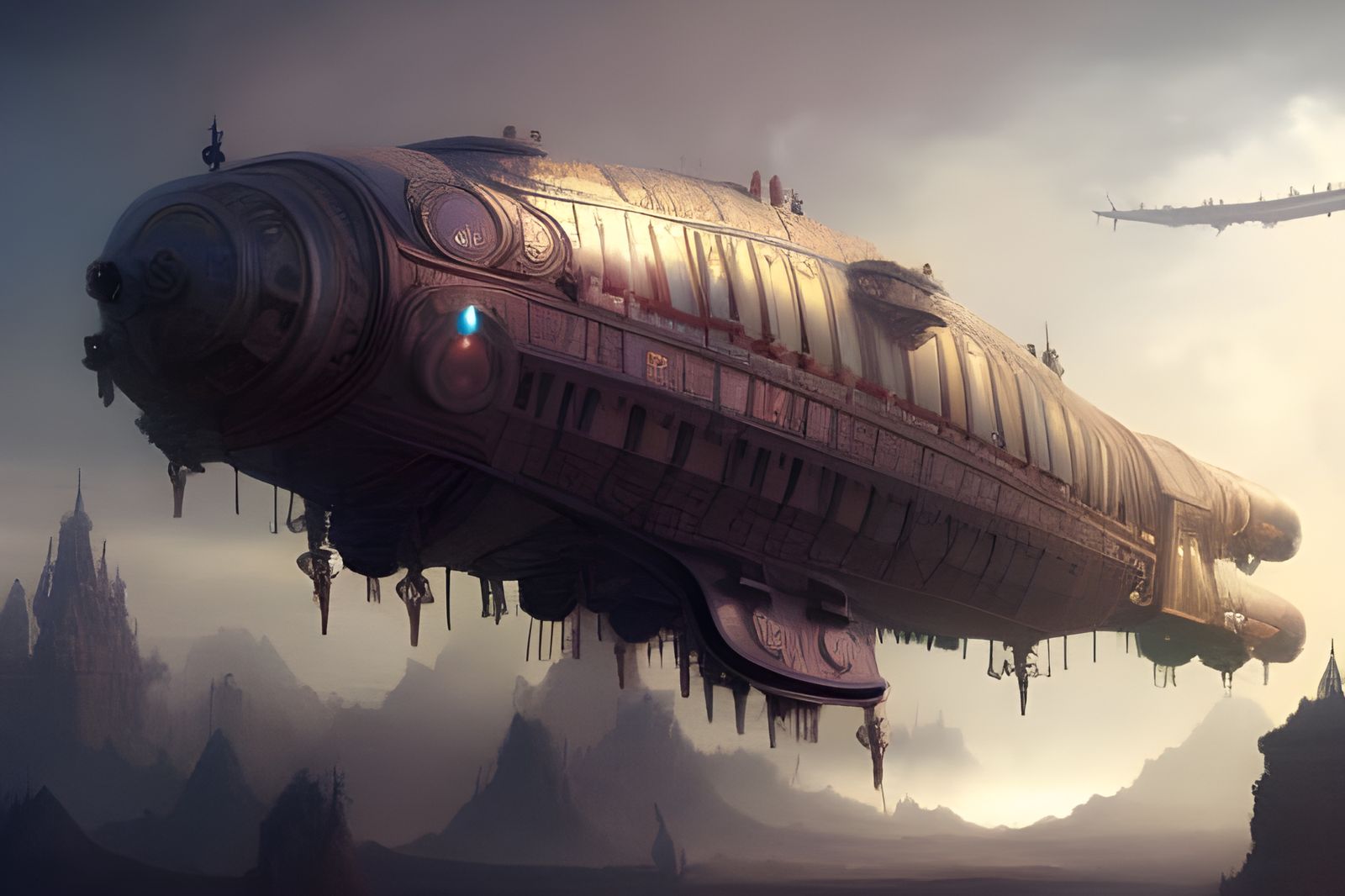 Steampunk Balloon Ship   by @Digital Bandit