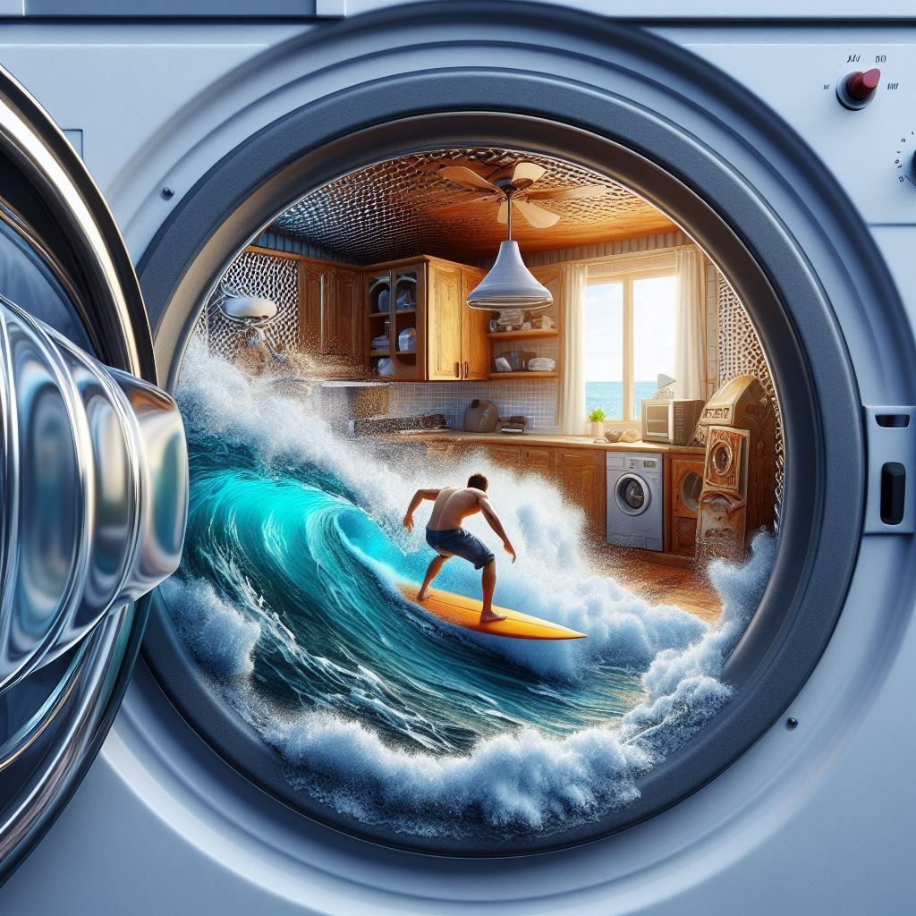 Surfer in a Washing Machine