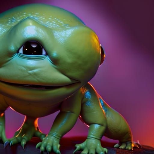 Be aware of the cyclops frog his claws are sharp - AI Generated Artwork ...