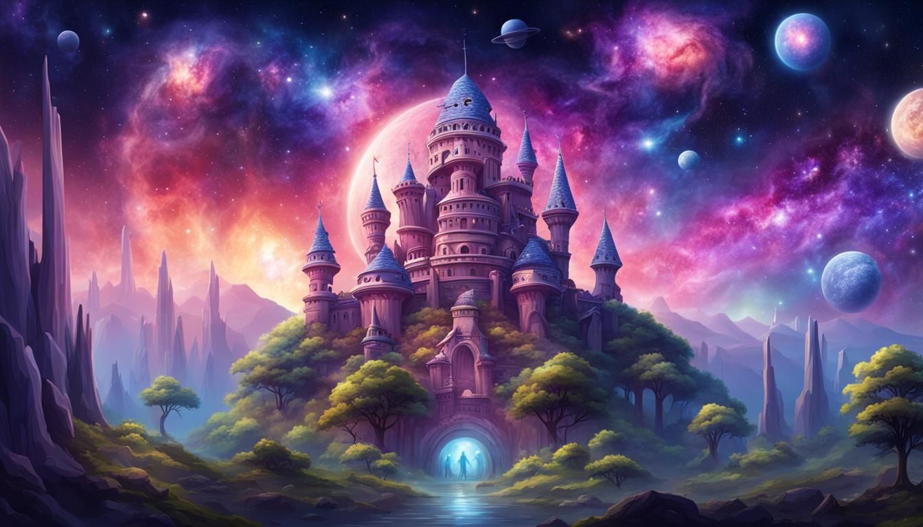 magical galaxy castel - AI Generated Artwork - NightCafe Creator