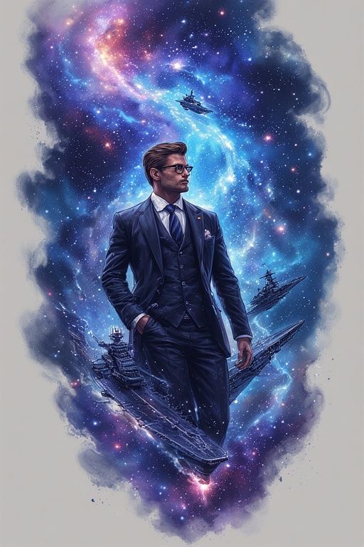 A sophisticated gentleman in a tailored suit, seemingly out ...