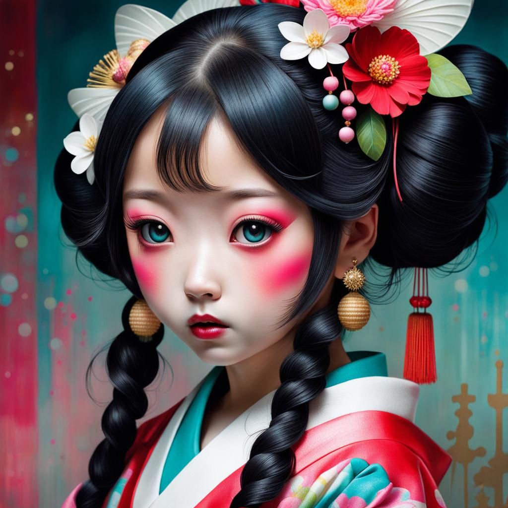 Geisha - AI Generated Artwork - NightCafe Creator