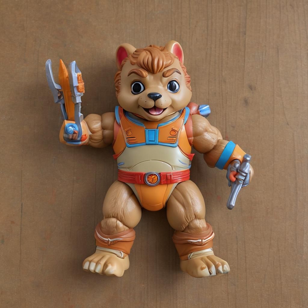 80s Retro action figure package of  Teddy Ruxpin but in the ...