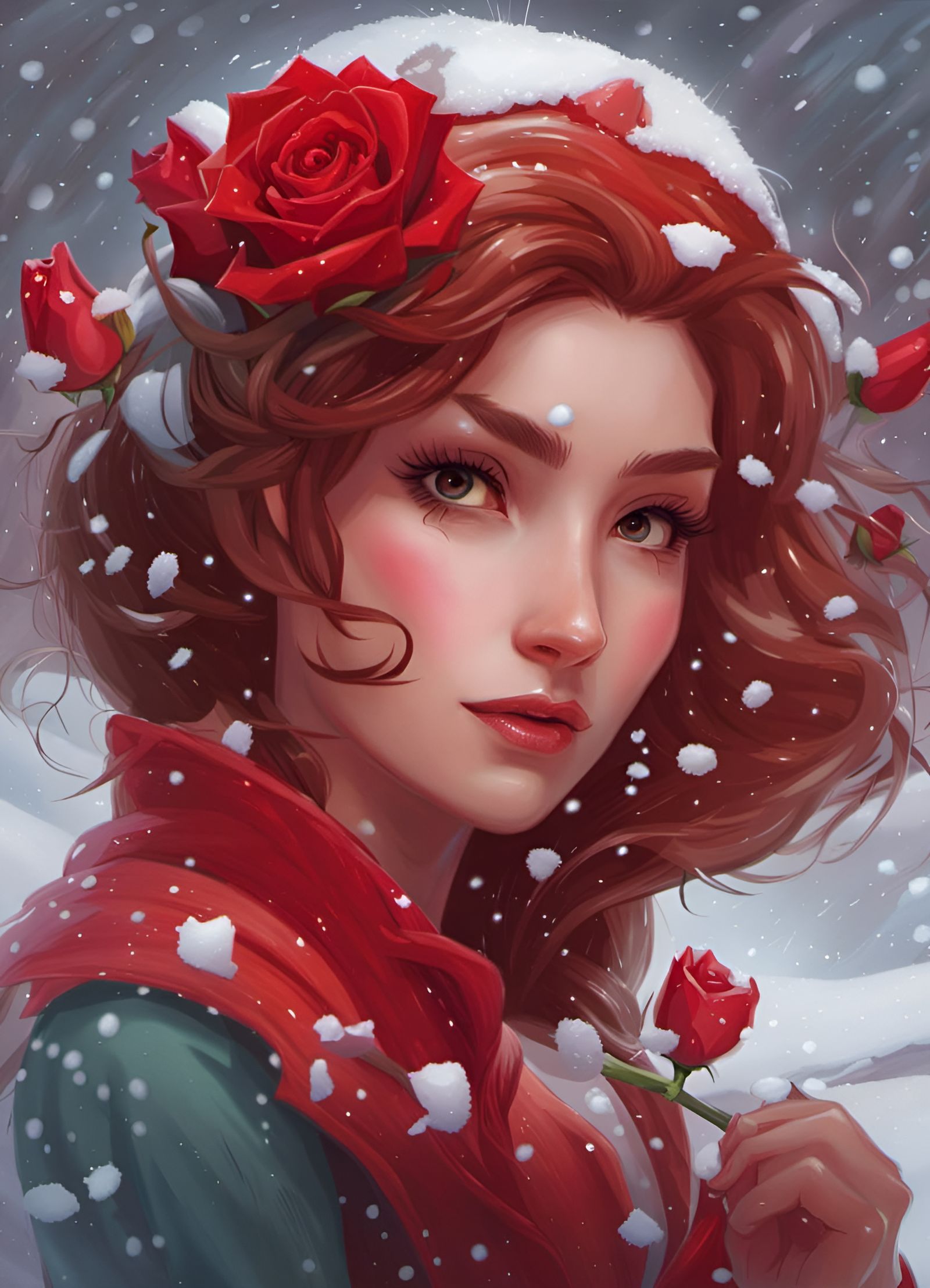 Snowfall - AI Generated Artwork - NightCafe Creator