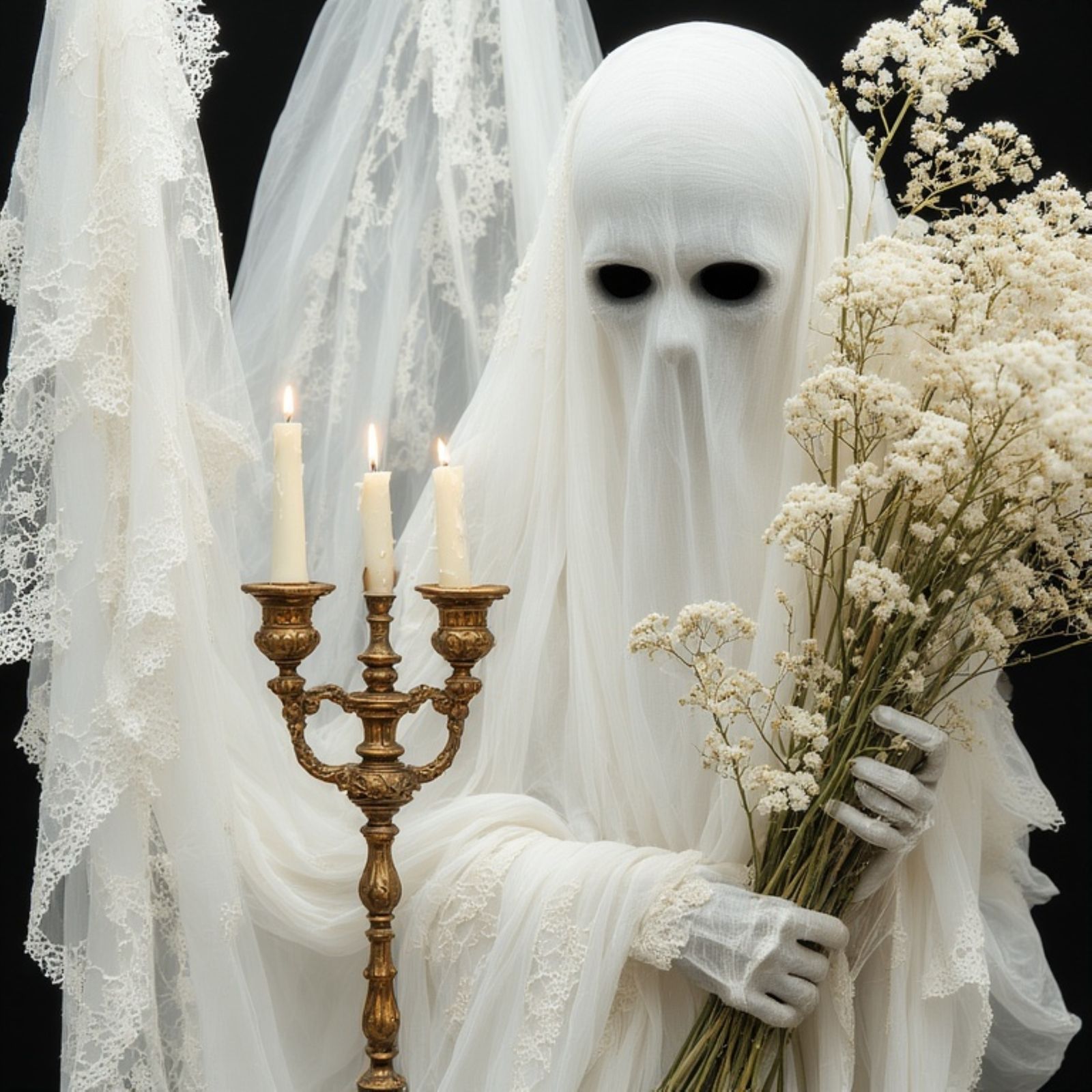 A mesmerizing, dark, and minimalist digital oil painting