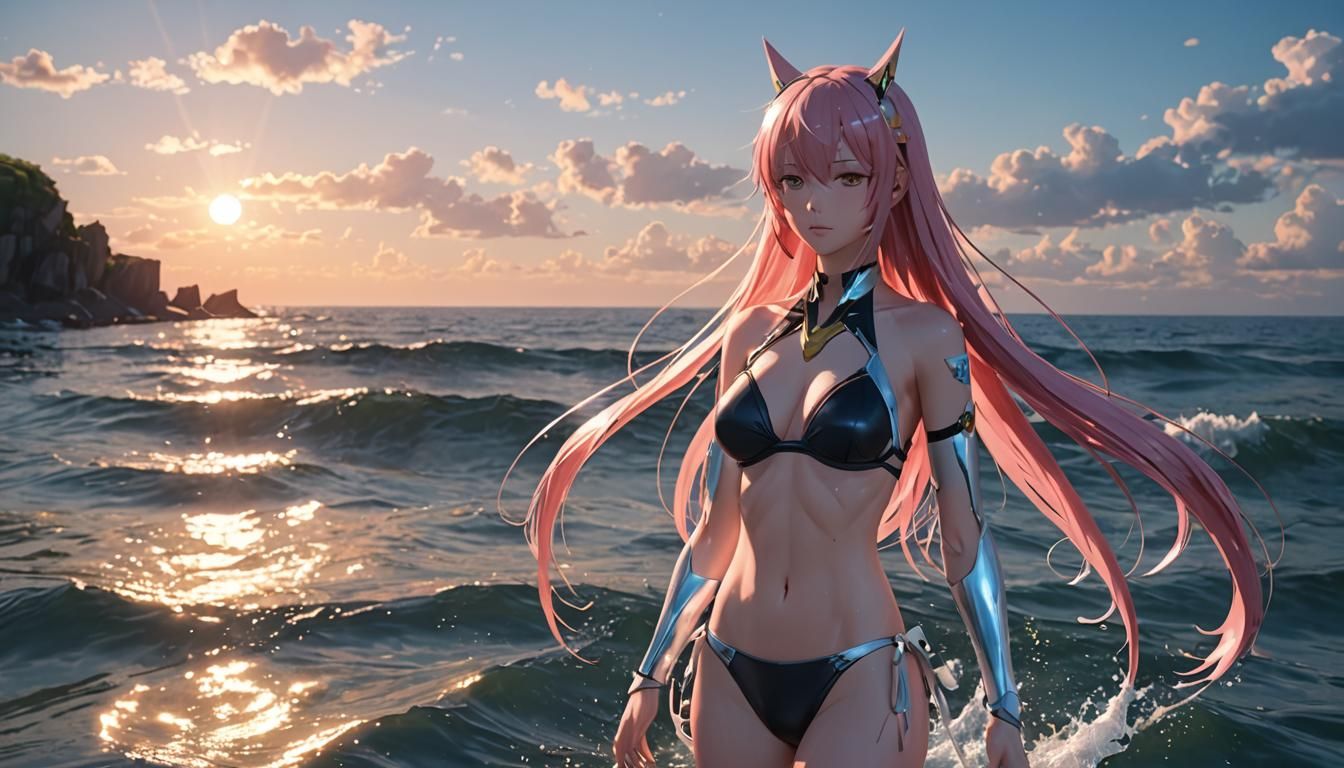 By artist "anime", 3d anime art, inspired by WLOP, Artstatio...