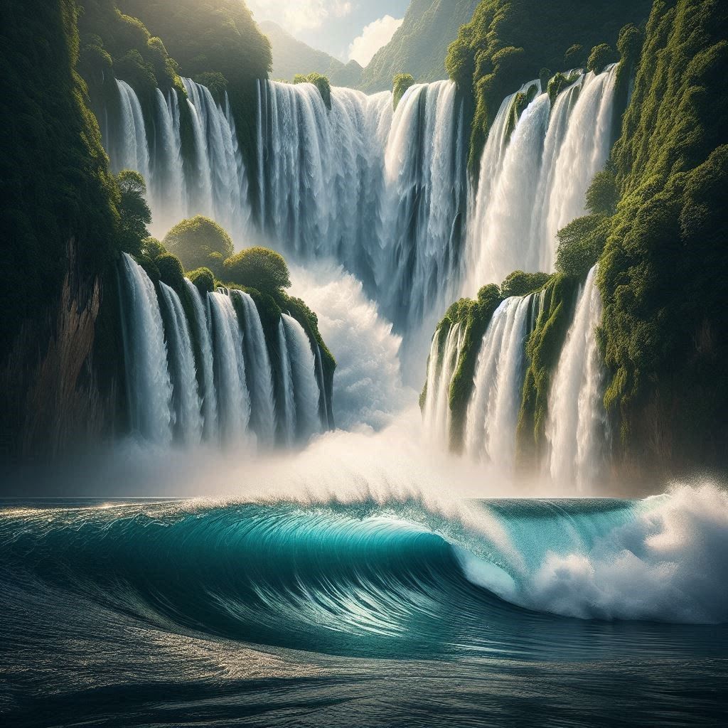 Ocean Waterfall