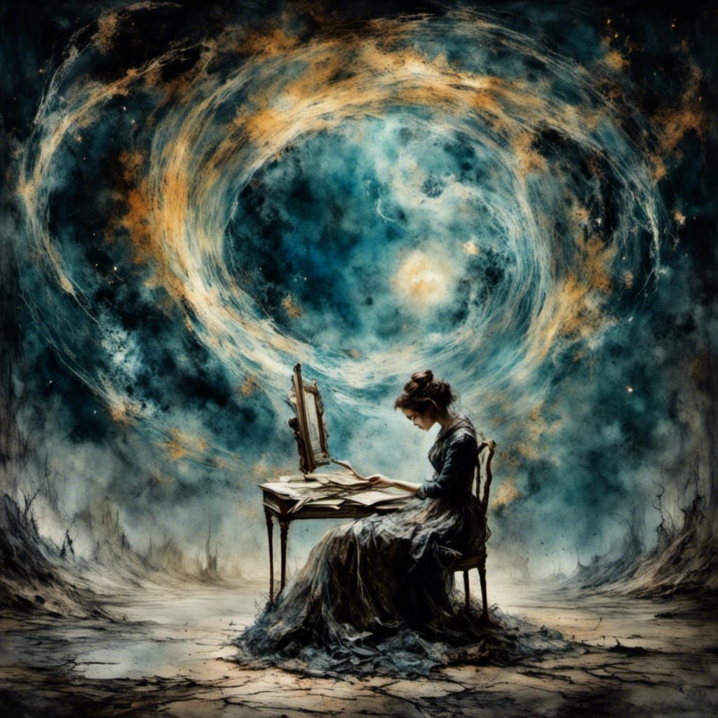 Dark Fairytale in Van Gogh Style