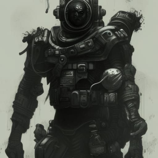 “SPACE MERCENARY” - AI Generated Artwork - NightCafe Creator