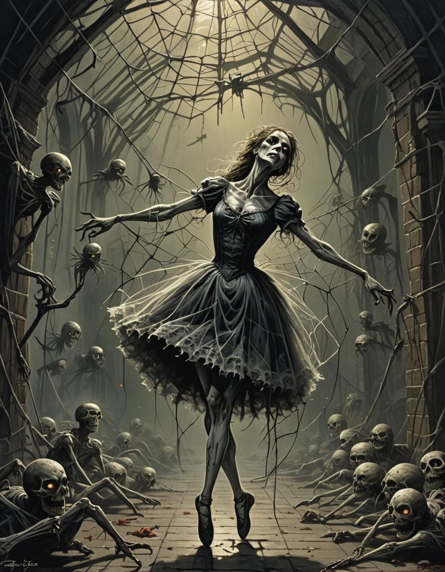 Zombie ballerina - AI Generated Artwork - NightCafe Creator