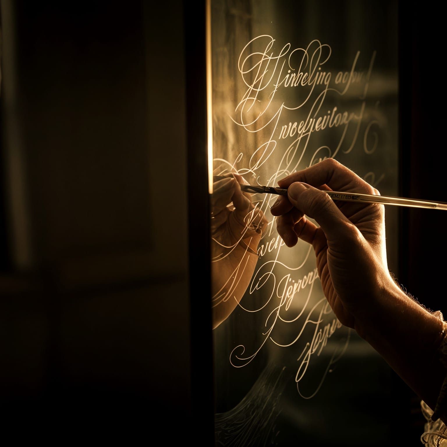Scribing on glass