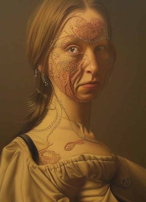 The enhanced and decorated lady of Mödten.