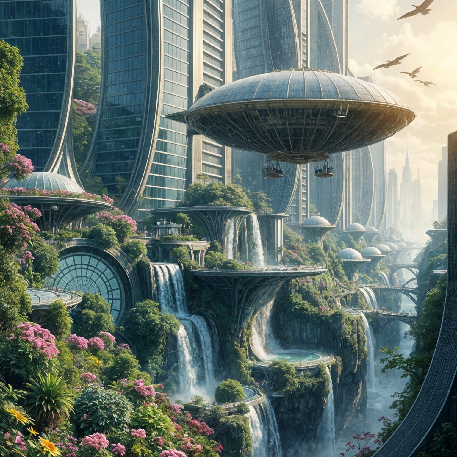 My Solarpunk city  by @David Gotet