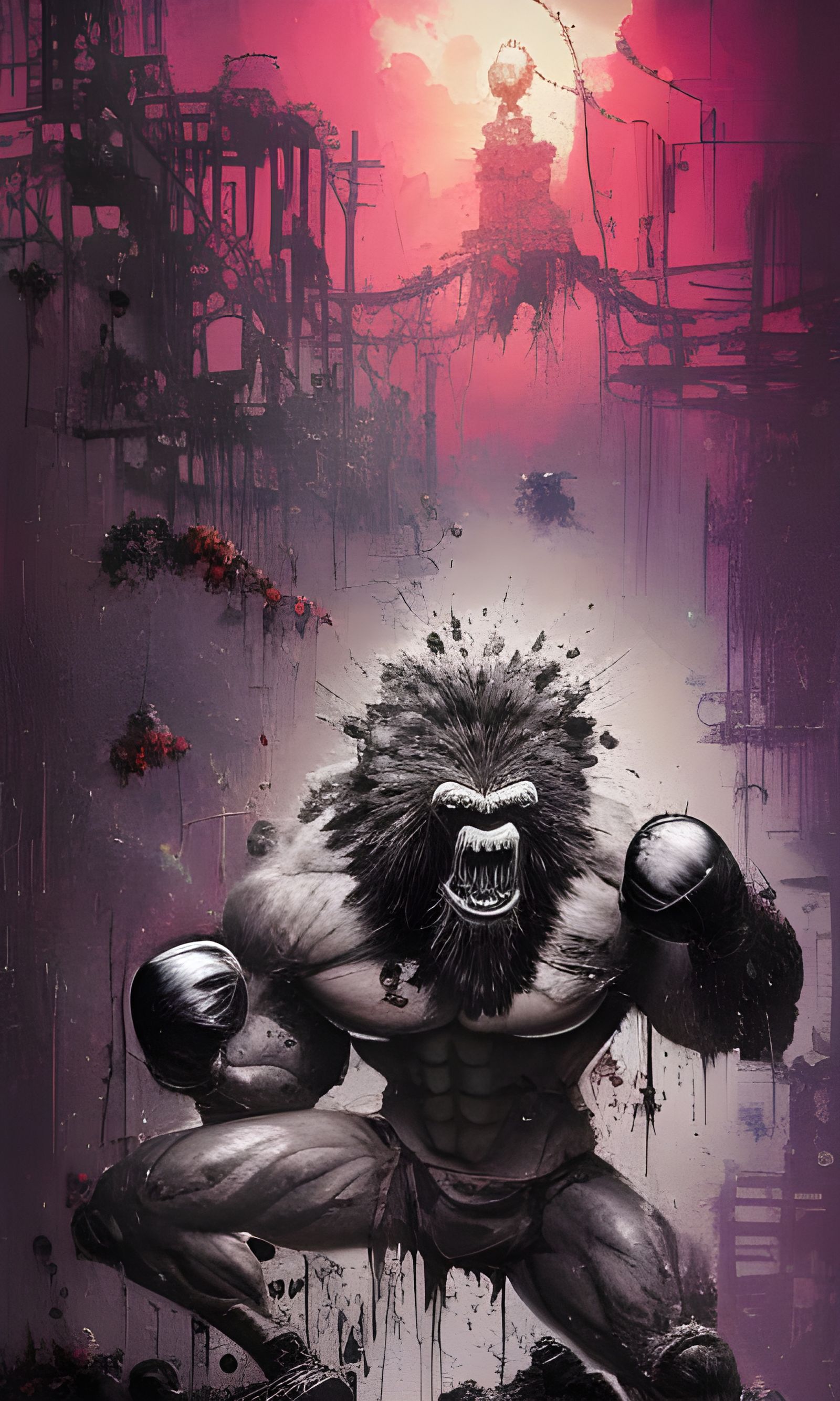 Brawny Boxing Beast