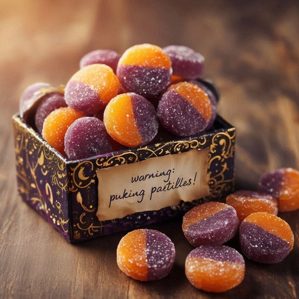 Warning! Puking Pastilles!