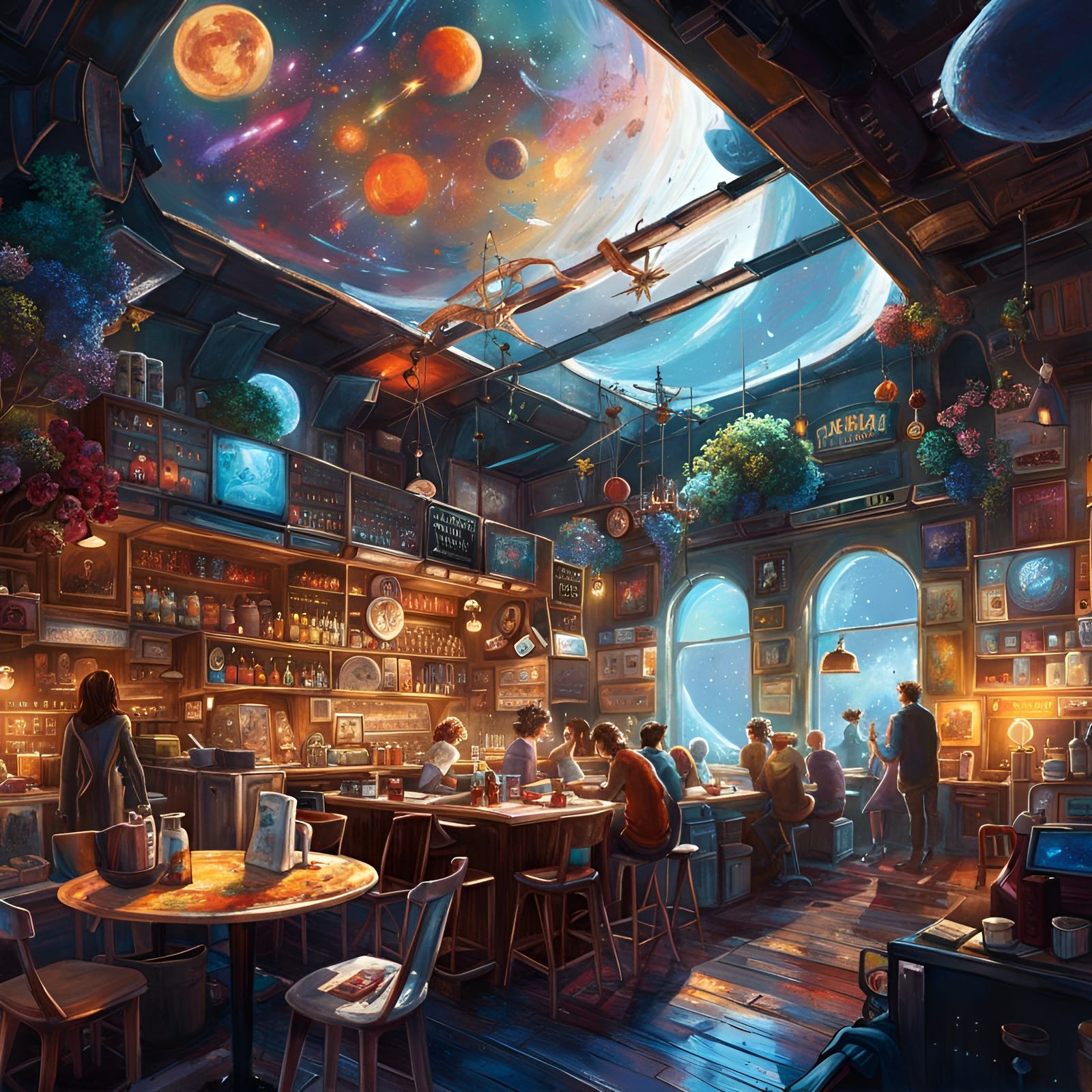 Cosmic Café   by @Kle00