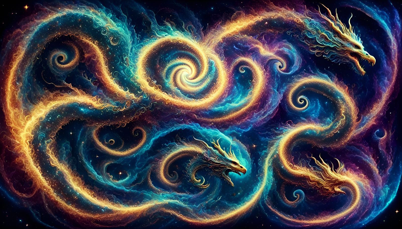 Galactic Feathred Dragon - AI Generated Artwork - NightCafe Creator