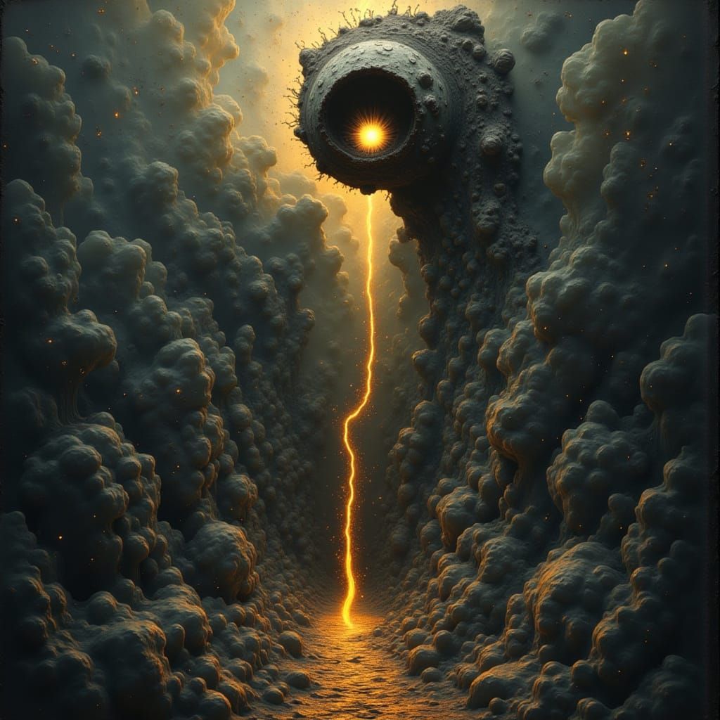 Gothic Sci-Fi Landscape in FluxSurreal Style