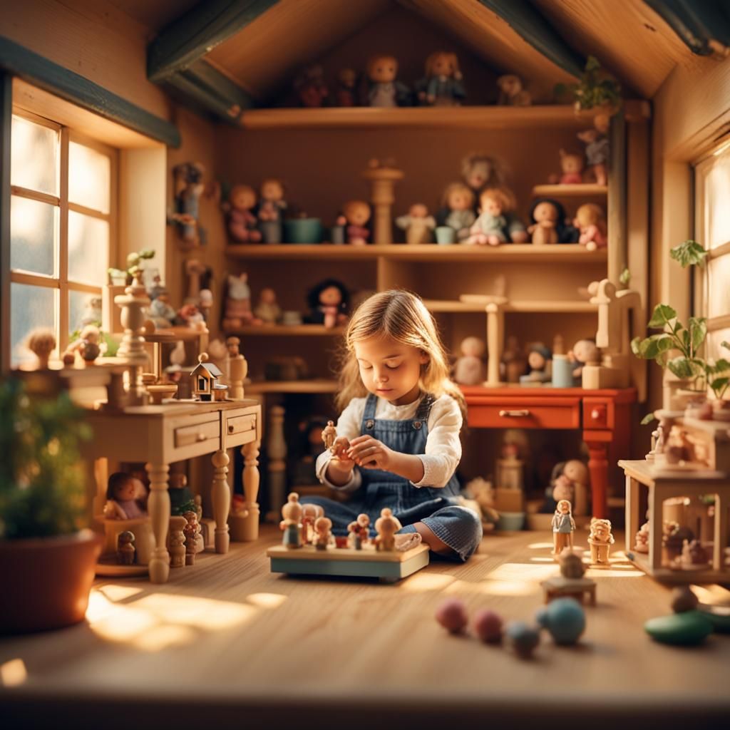 Inside of a dollhouse