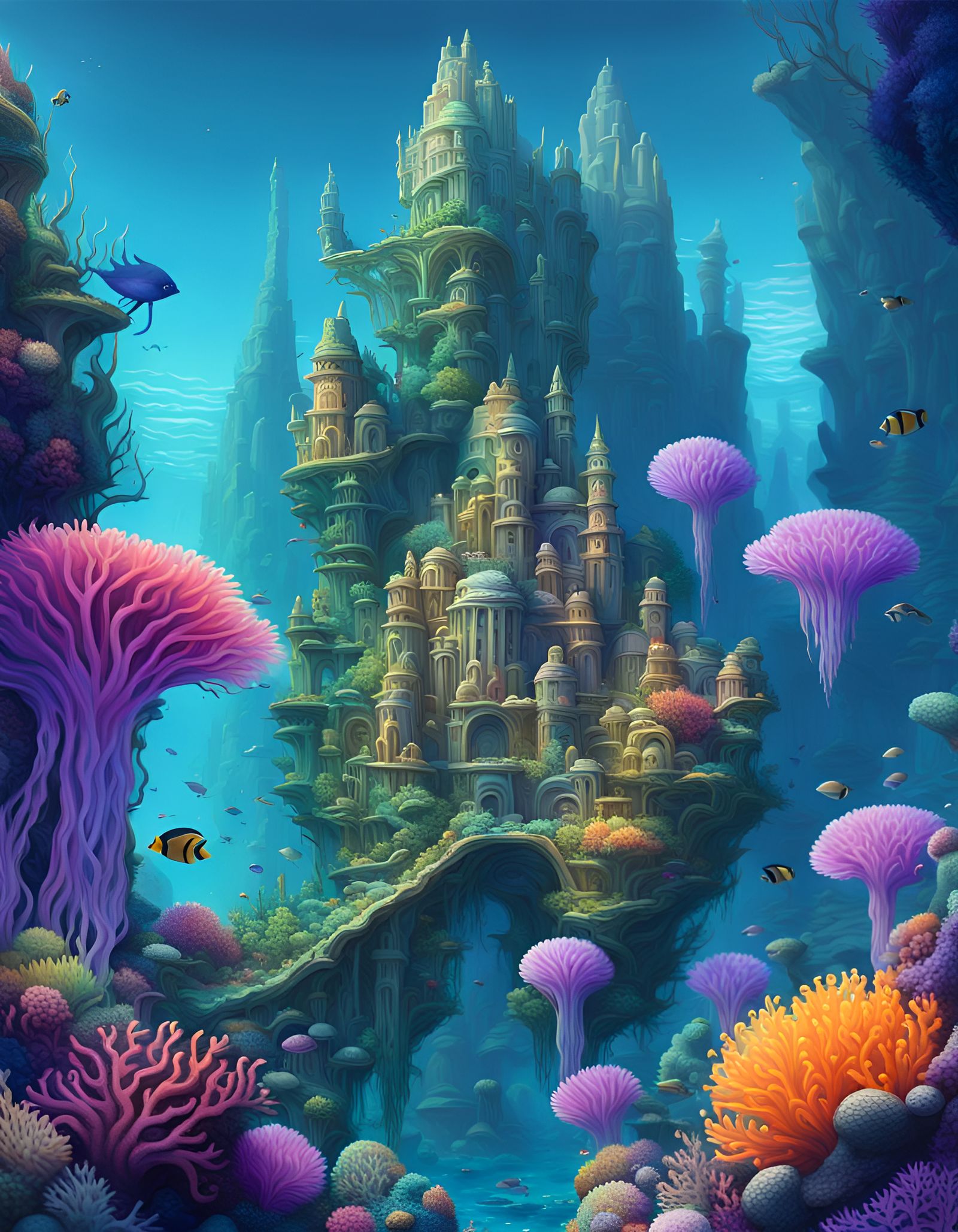 The underwater kingdom - AI Generated Artwork - NightCafe Creator