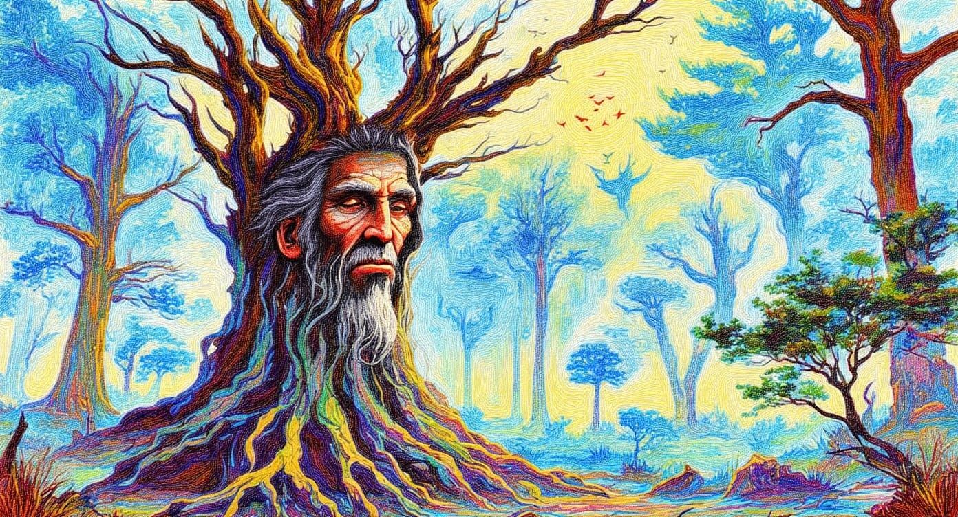 The old man in the tree