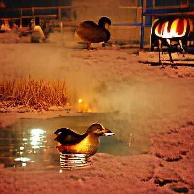 Cold night HOT DUCK