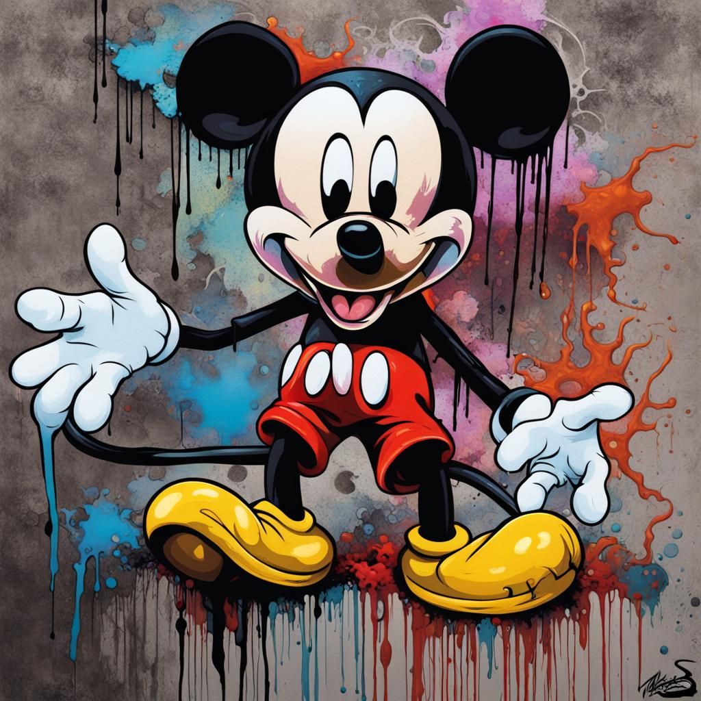 Scary Horror eldritch Mickey Mouse - AI Generated Artwork - NightCafe ...