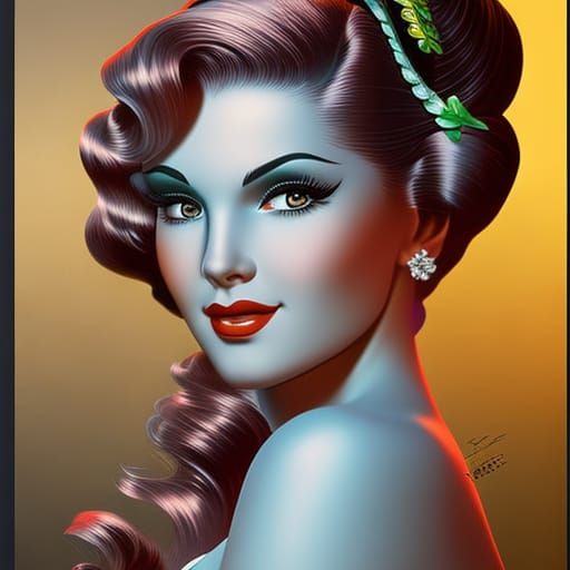 1950 pinup model