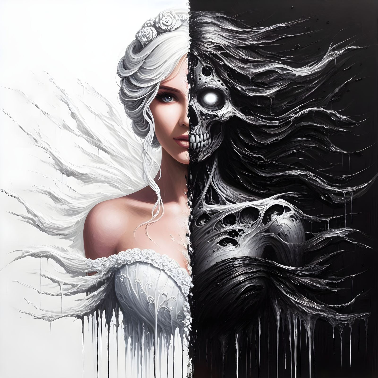 Black and white- duality