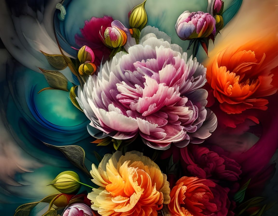 Polychromatic Blossoms   by @crwrn