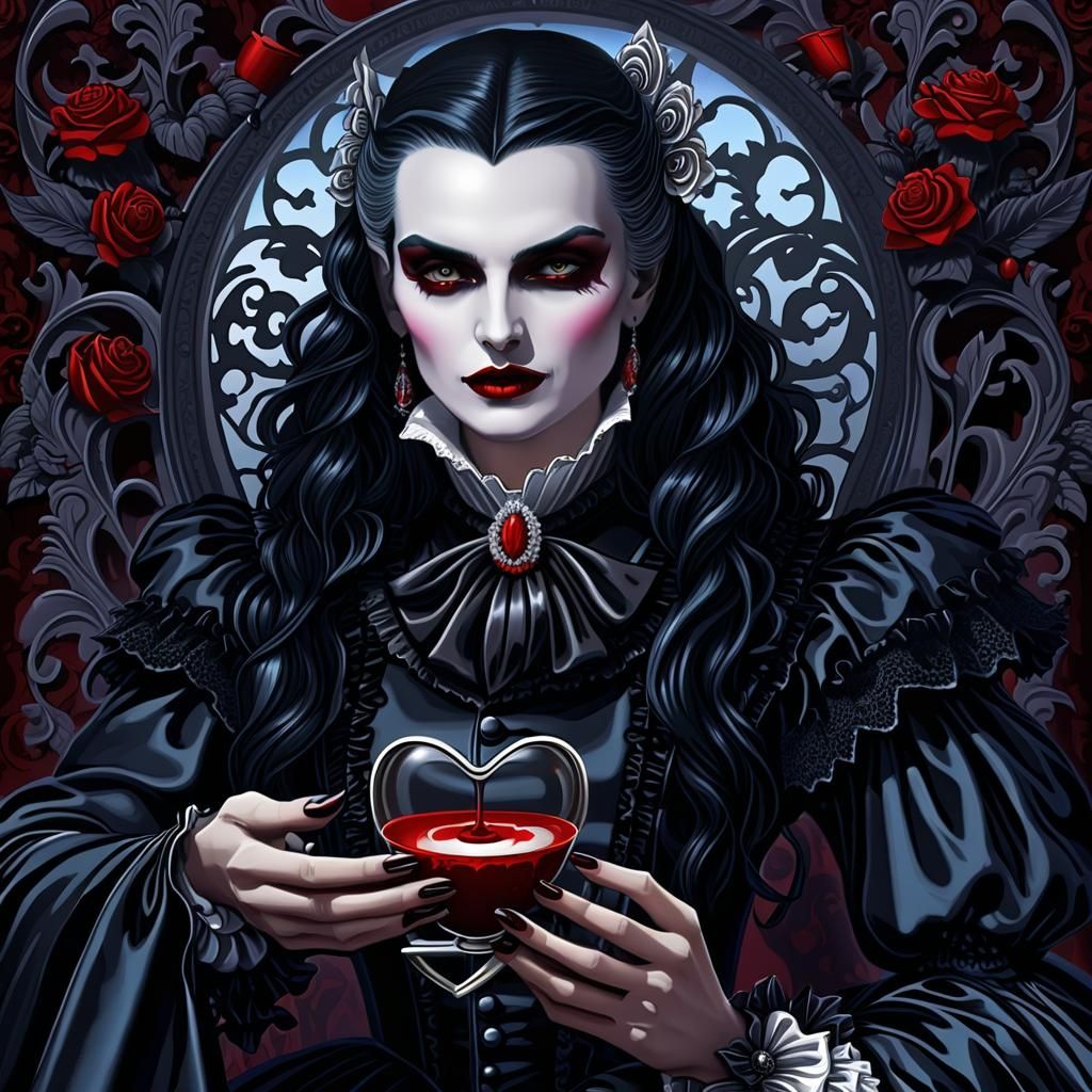 female Dracula - AI Generated Artwork - NightCafe Creator