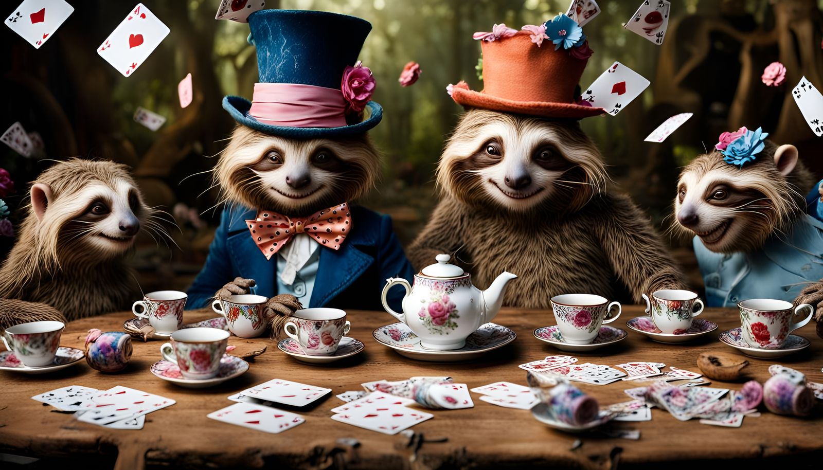 An All Sloth Cast Recreates The Iconic Tea Party Scene From ...