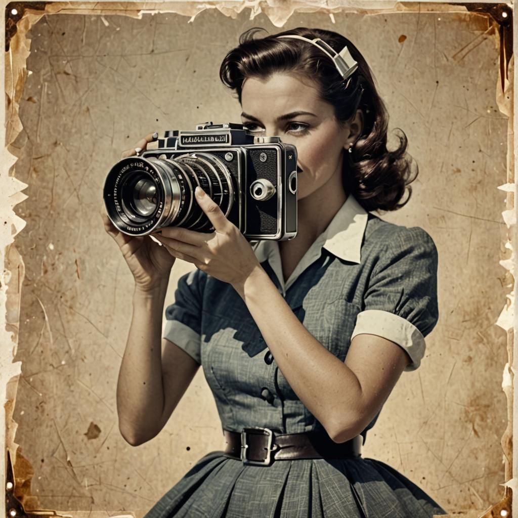 1950 Style Vintage Camera  by @Magnolia55