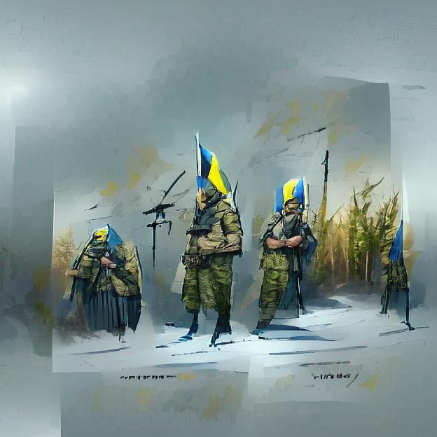 Ukrainian soldiers concept art