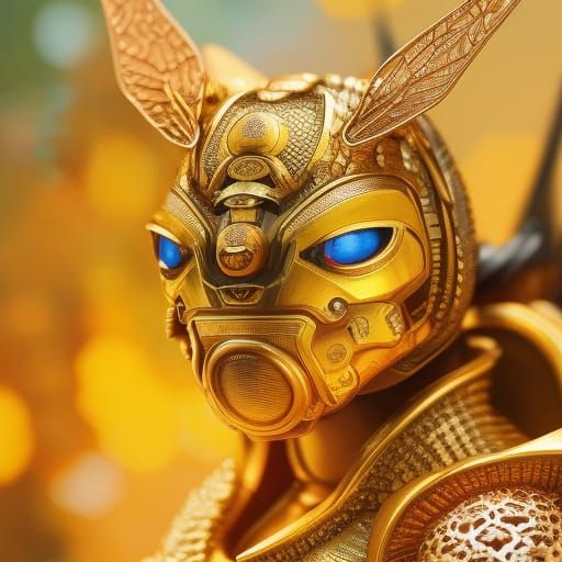 Golden bee knight