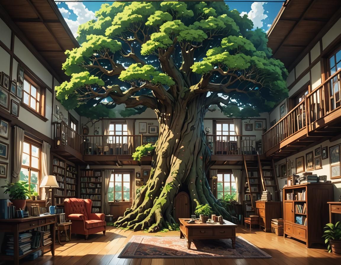 Tree living in a House