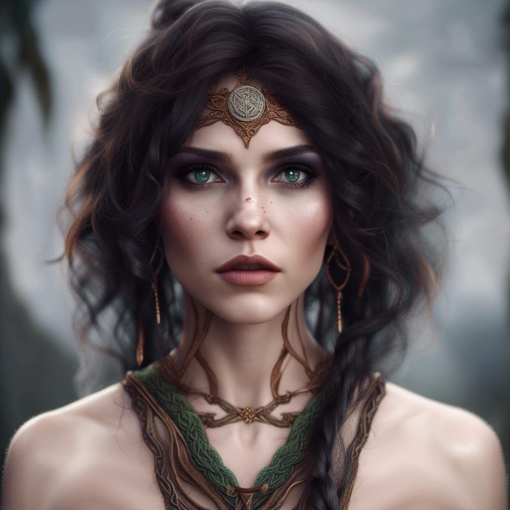 Female Druid - Ai Generated Artwork - Nightcafe Creator