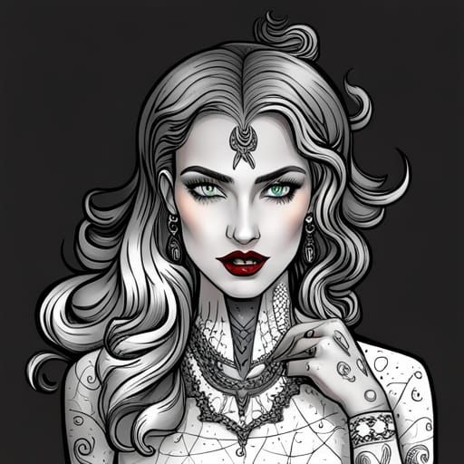 Vampiress - AI Generated Artwork - NightCafe Creator