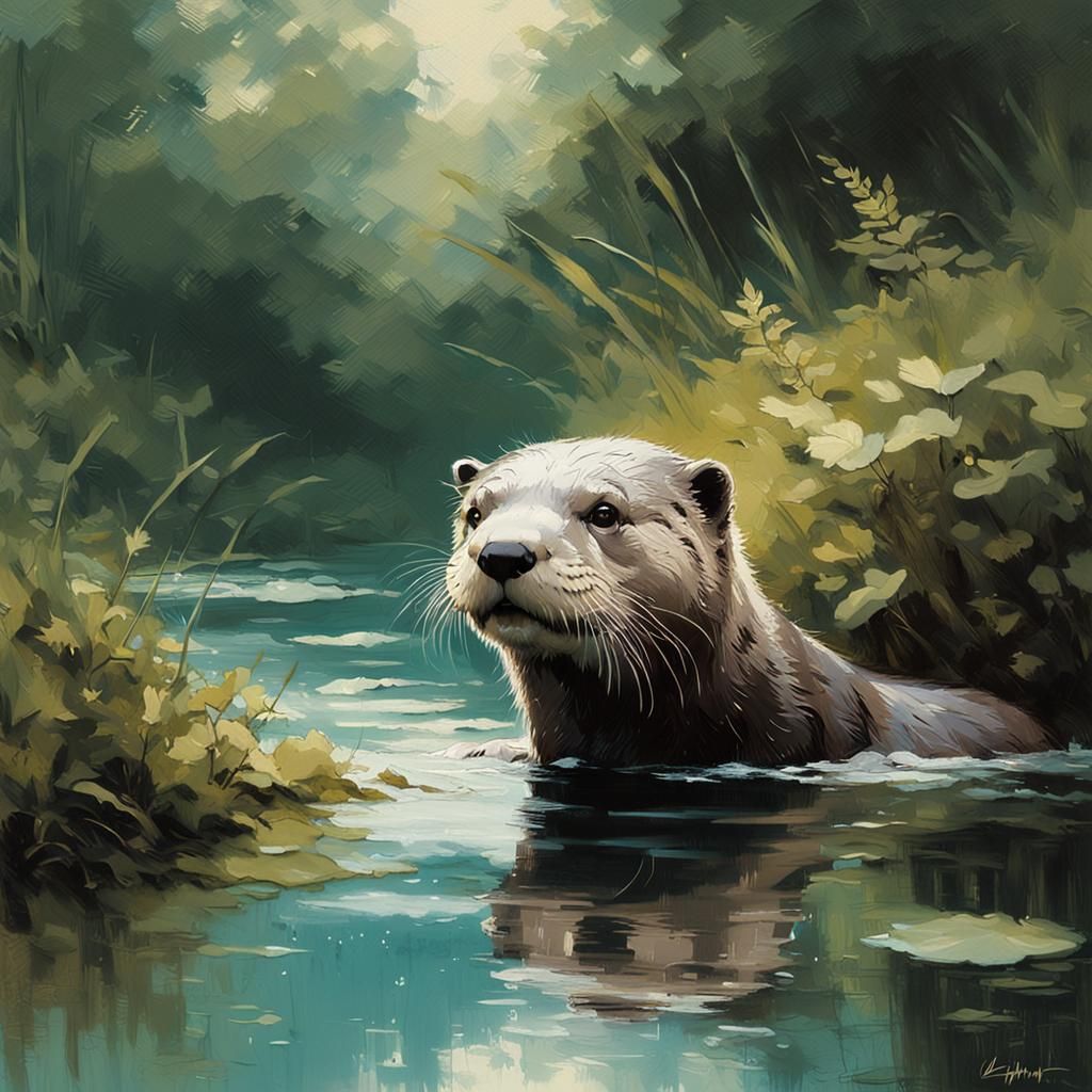 "Otter-ly Captivating"  by @Mark_Loves_Coffee_