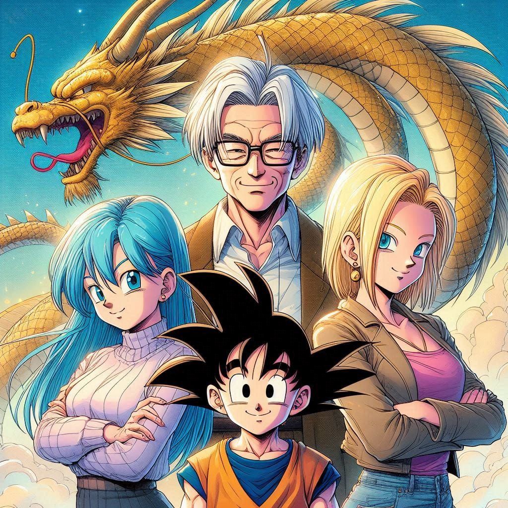 Akira Bulma C18 Goku