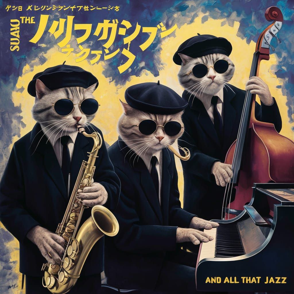 Vintage Japanese LP album cover Vol 3 - The Jazz Cats - All That Jazz  by @Ex-Nihilo
