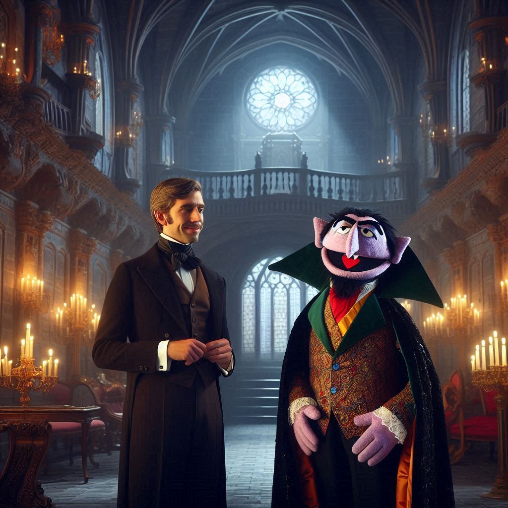The Count and Jonathon Harker
