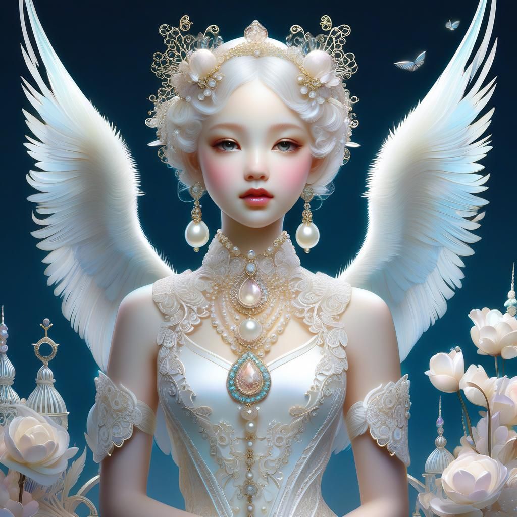 Angelic Princess Pearl - AI Generated Artwork - NightCafe Creator